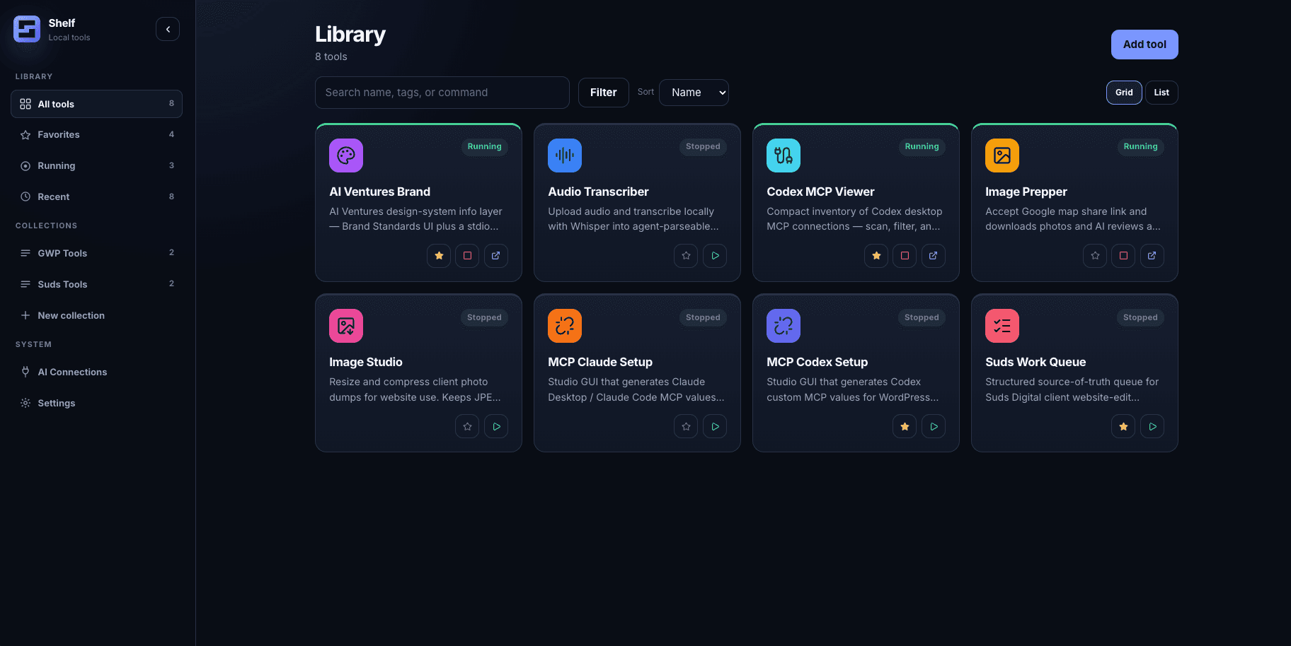 Shelf screenshot 1
